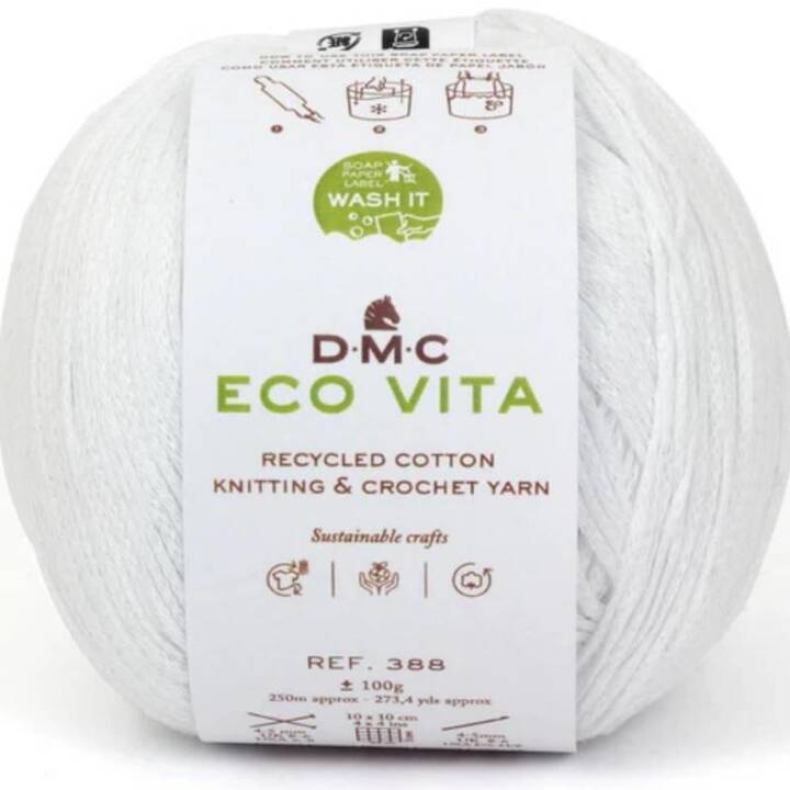 DMC Wolle Eco Vita (100 g, Weiss)