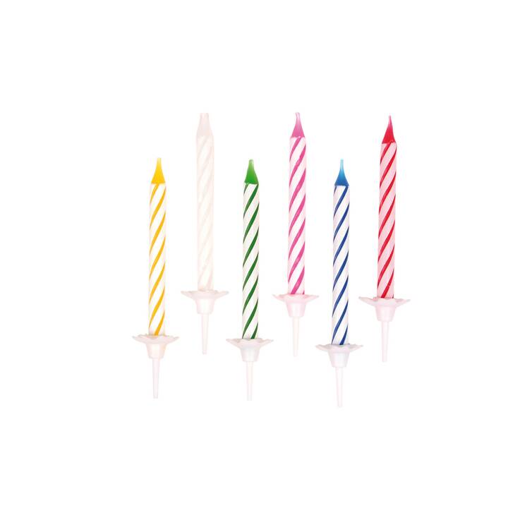 NEUTRAL Candela per torta (24 pezzo, Compleanno, Multicolore)