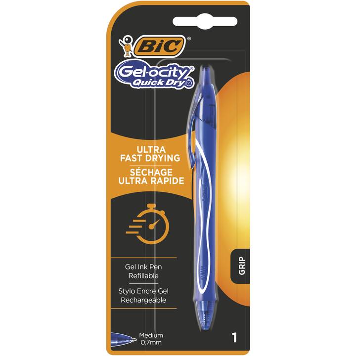 BIC Penna gel Quick Dry (Blu)