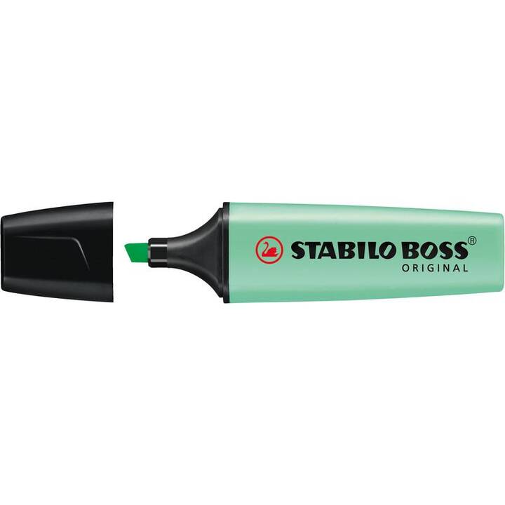 STABILO Textmarker Boss Pastell (Pink, Gelb, Hellorange, Mint, Lila, Türkis, 6 Stück)