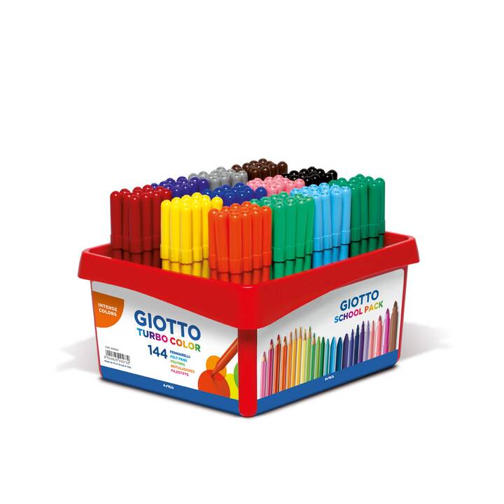 GIOTTO Turbo Color Crayon feutre (Multicolore, 144 pièce)
