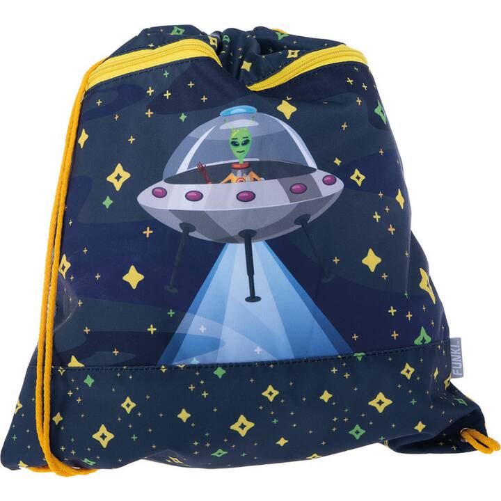 FUNKI Set di borse Flexy-Bag  Alien (28 l, Blu, Multicolore)