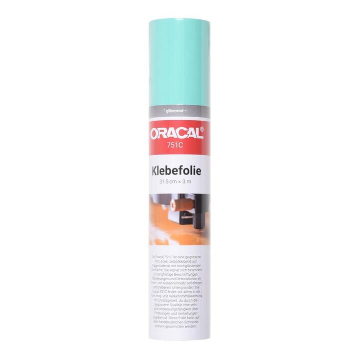 ORAFOL Film de vinyle Oracal 751 (300 cm x 30.5 cm, Vert menthe, Vert)