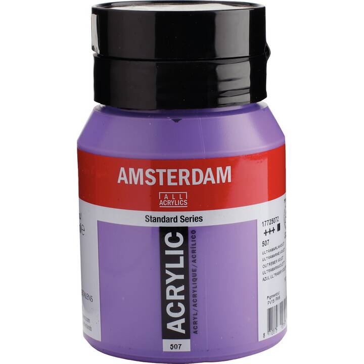TALENS Acrylfarbe Amsterdam (500 ml, Violett, Blau)