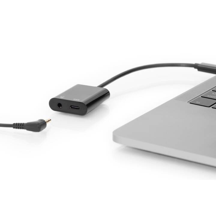 DIGITUS Adaptateur (Jack 3.5 mm, USB Type C, 0.2 m)