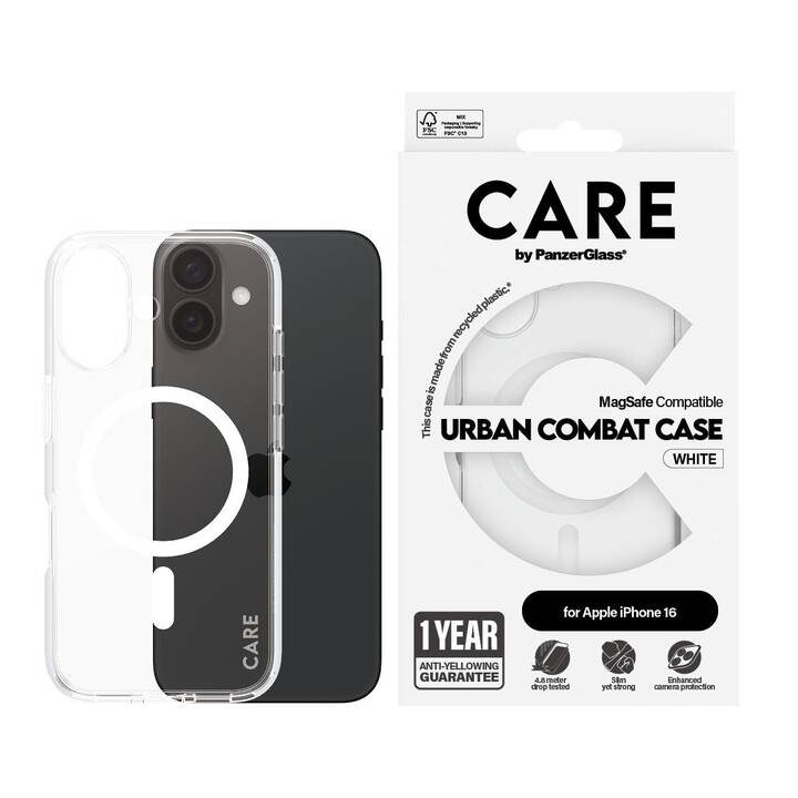 CARE Backcover MagSafe (iPhone 16, Transparent)