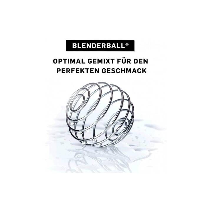 BLENDERBOTTLE Sportflasche SportMixer Flip (590 l, Schwarz, Lila)