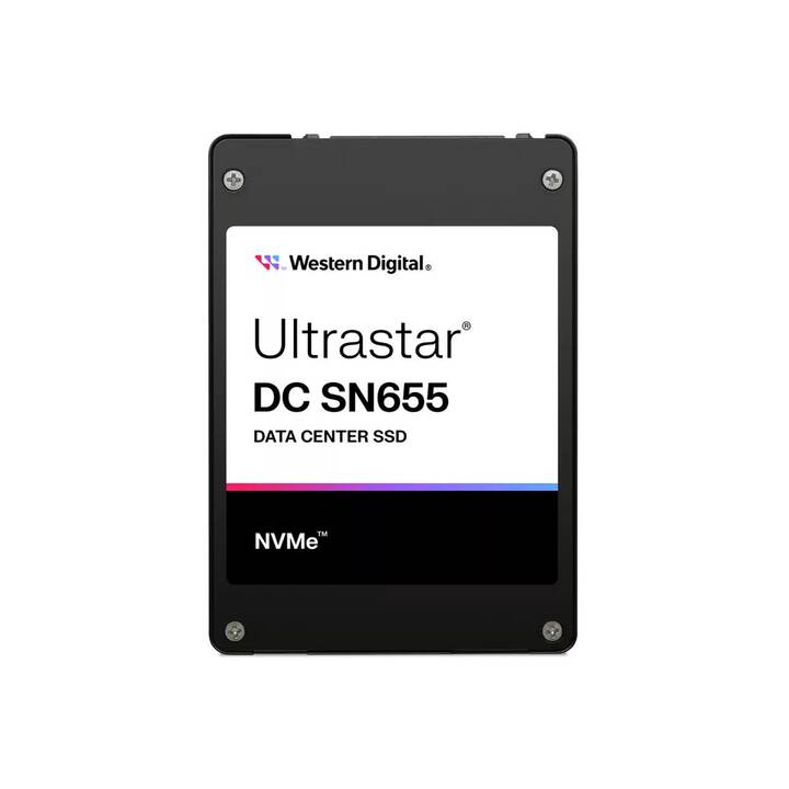 WESTERN DIGITAL Ultrastar DC SN655 U.3 (PCI Express, 3840 GB, Noir)