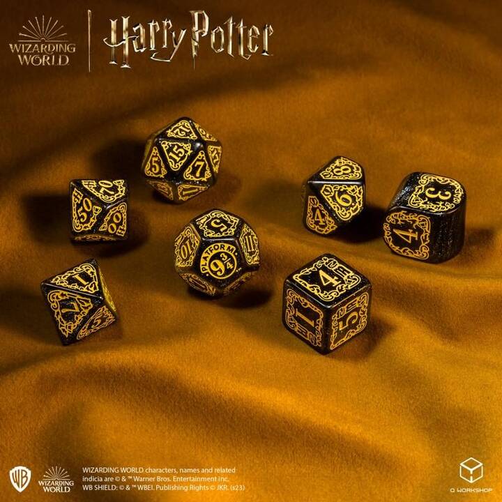 Q WORKSHOP Harry Potter Hufflepuff Modern Set dei dadi (7 Parti)