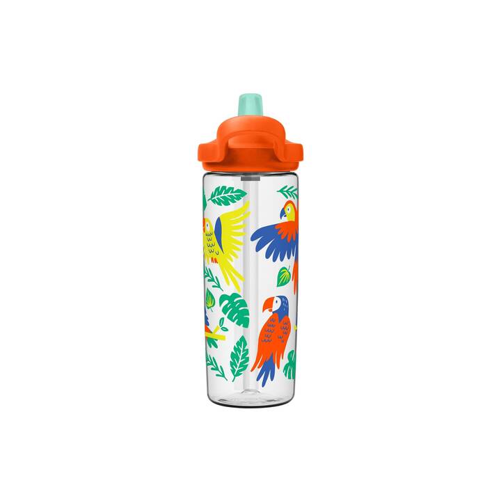 CAMELBAK Kindertrinkflasche Eddy+ (0.6 l, Transparent, Orange, Mehrfarbig)