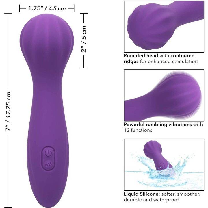 CALEXOTICS Anal & Vaginal Vibrator Stella O Wand 