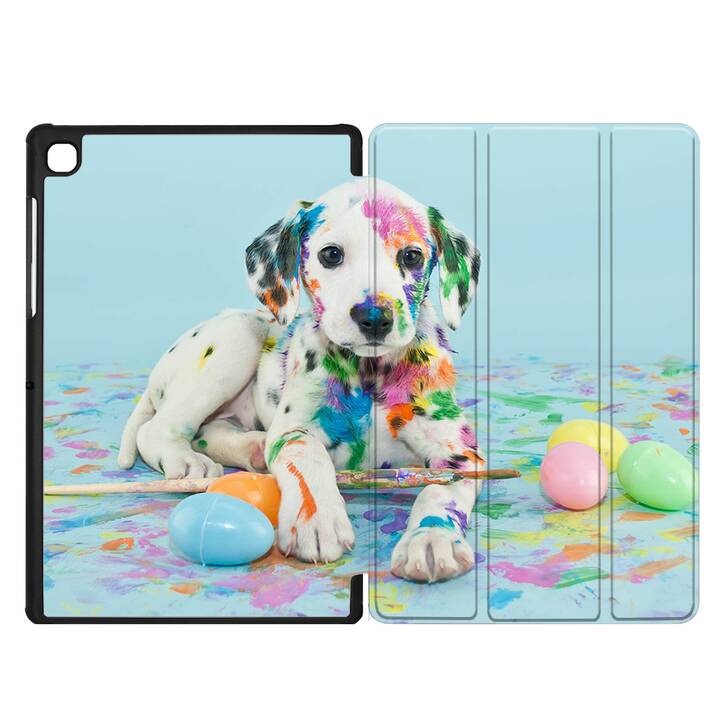 EG coque pour Samsung Galaxy Tab A7 Lite 8.7" (2021) - noir - chiens