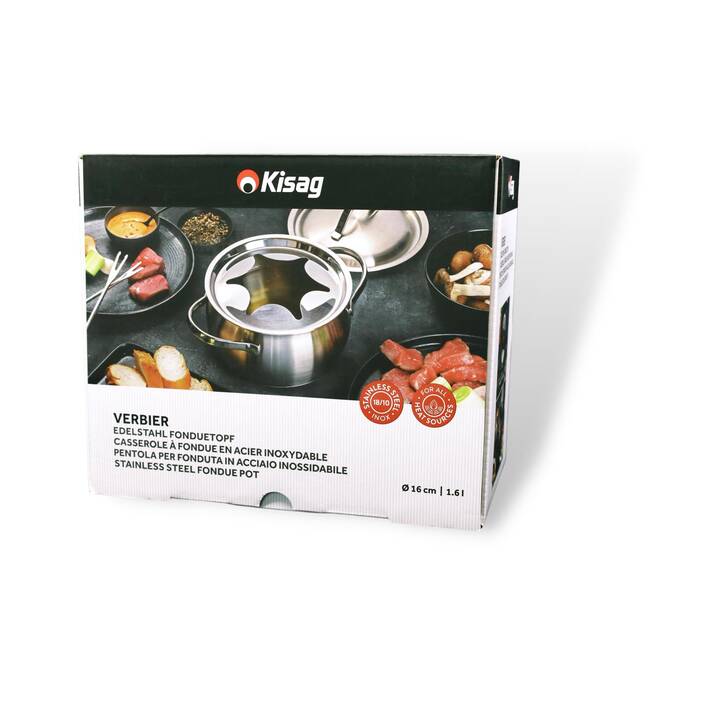 STÖCKLI Kisag Pentola per fondue Verbier (16 cm, 1.6 l)