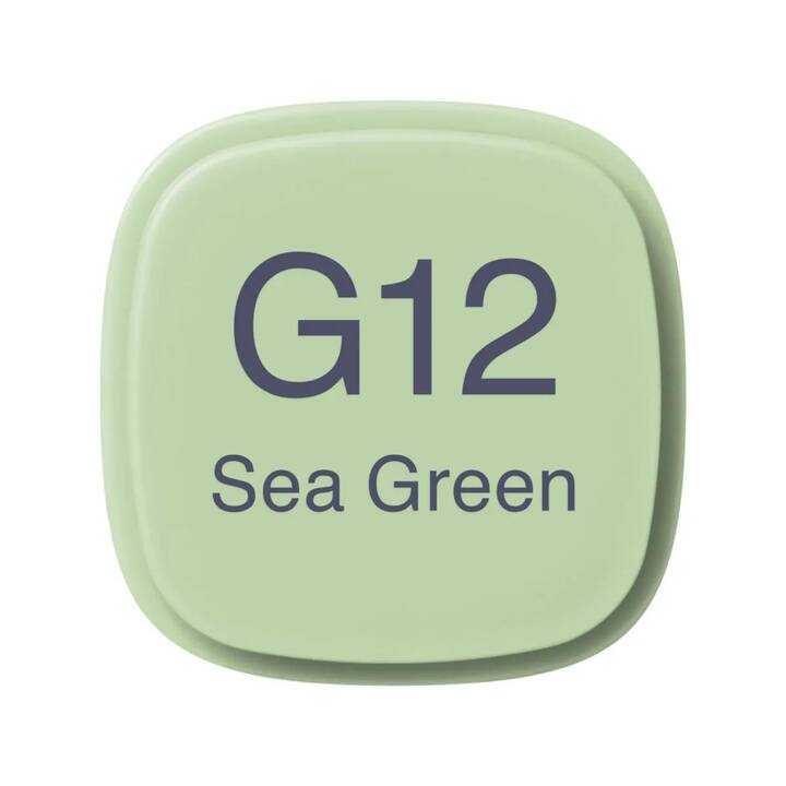 COPIC Marqueur de graphique Classic G12 Sea Green (Vert, 1 pièce)