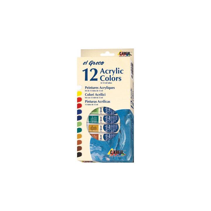 C. KREUL Couleur acrylique Set (12 x 12 ml, Multicolore)