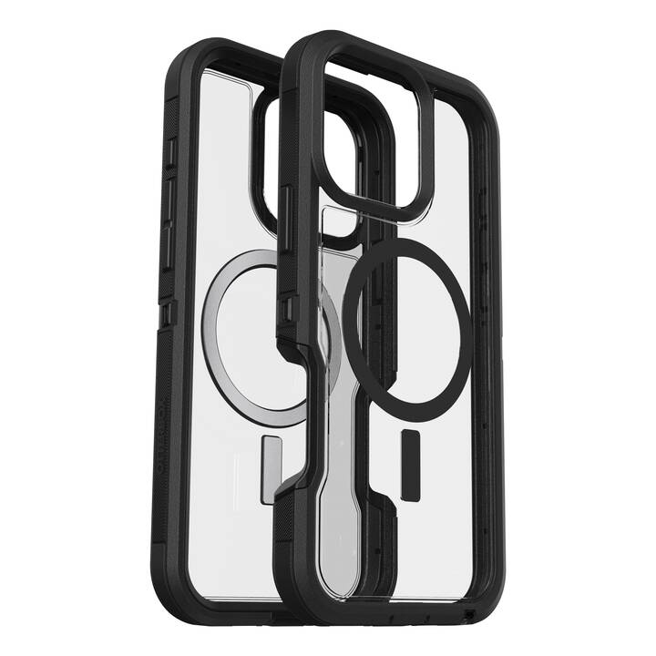 OTTERBOX Backcover MagSafe Defender (iPhone 16 Pro Max, Transparente, Nero)