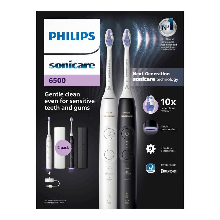 PHILIPS Sonicare 6500 Duo (Nero, Bianco)