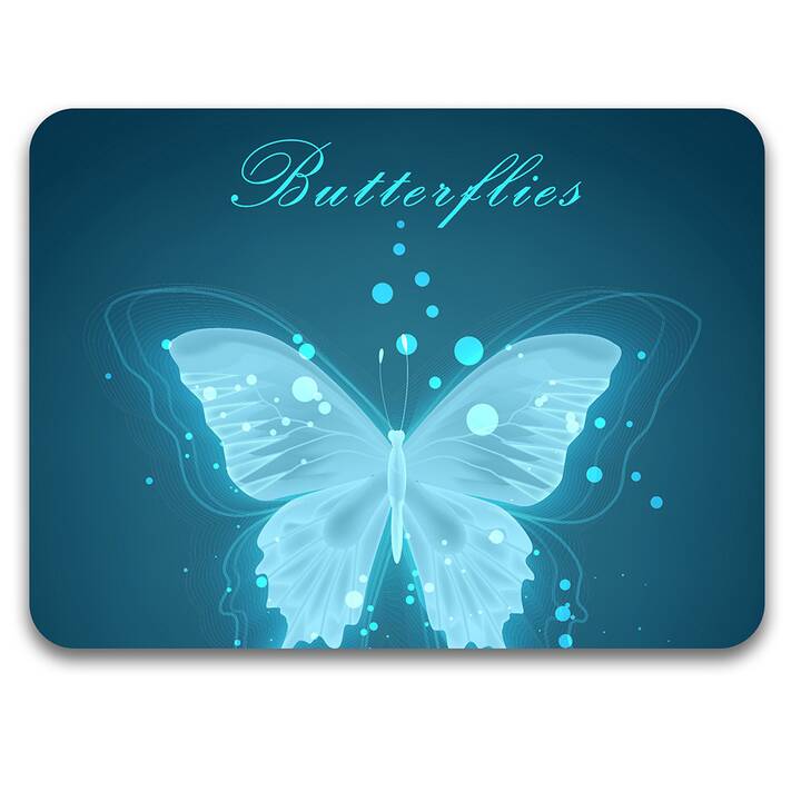 EG tappetino per mouse - blu - farfalla