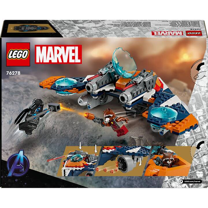 LEGO Marvel Super Heroes Le vaisseau spatial de Rocket contre Ronan (76278)
