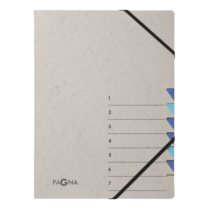 PAGNA Ordnungsmappe Easy (Grau, Blau, A4, 1 Stück)