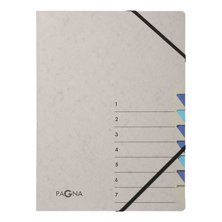 PAGNA Archivio a soffietto Easy (Grigio, Blu, A4, 1 pezzo)