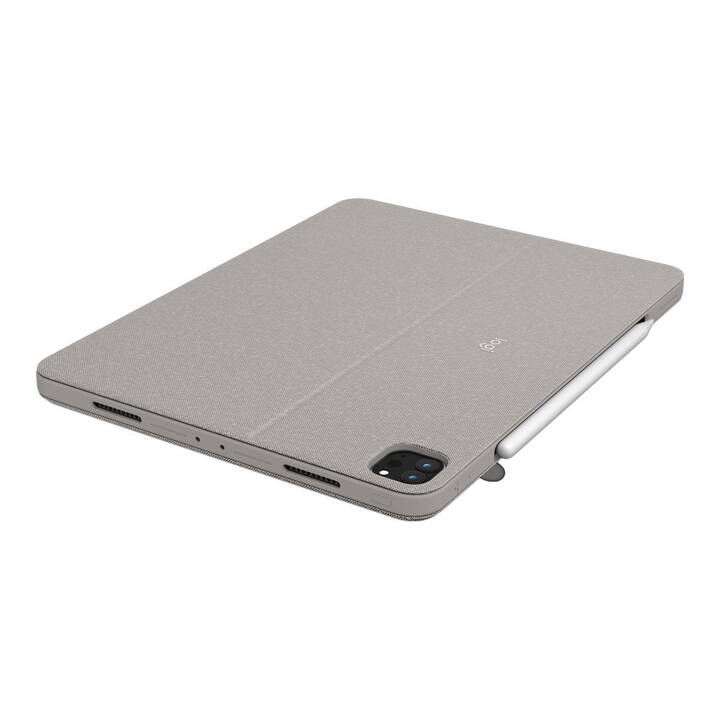 LOGITECH Combo Touch Type Cover / Tablet Tastatur (12.9", iPad Pro (5. Gen. 2021), Sand)