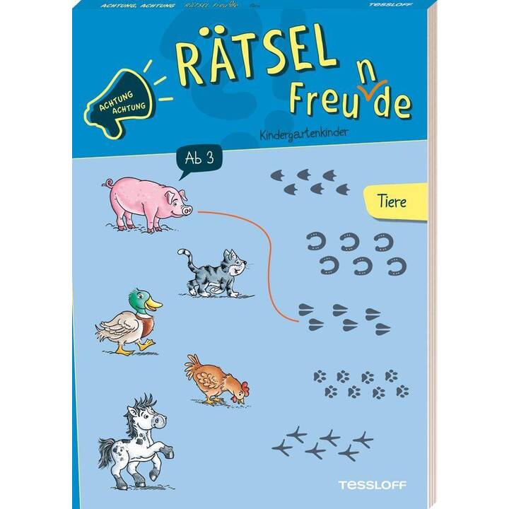 Achtung, Achtung Rätselfreu(n)de! Kindergarten. Tiere