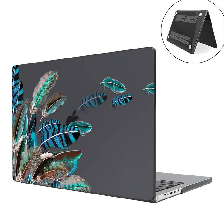 EG cabina per MacBook Pro 14" (Chip M1) (2021) - blu - foglie