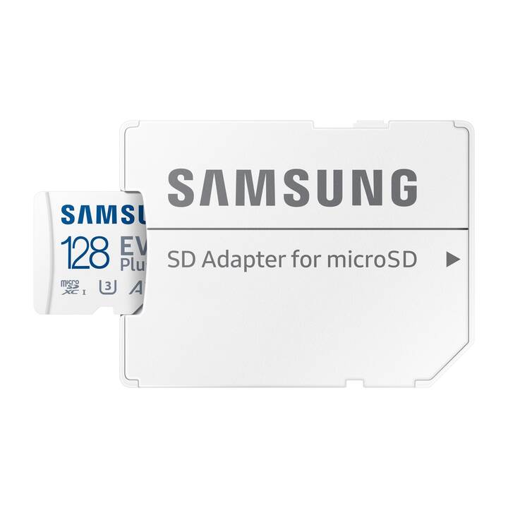 SAMSUNG MicroSDXC Evo Plus (Video Class 30, Class 10, A2, 128 Go, 160 Mo/s)