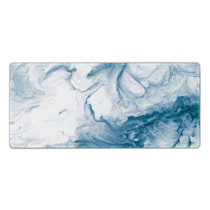 EG Tischset (90x40cm) - blau - marmor