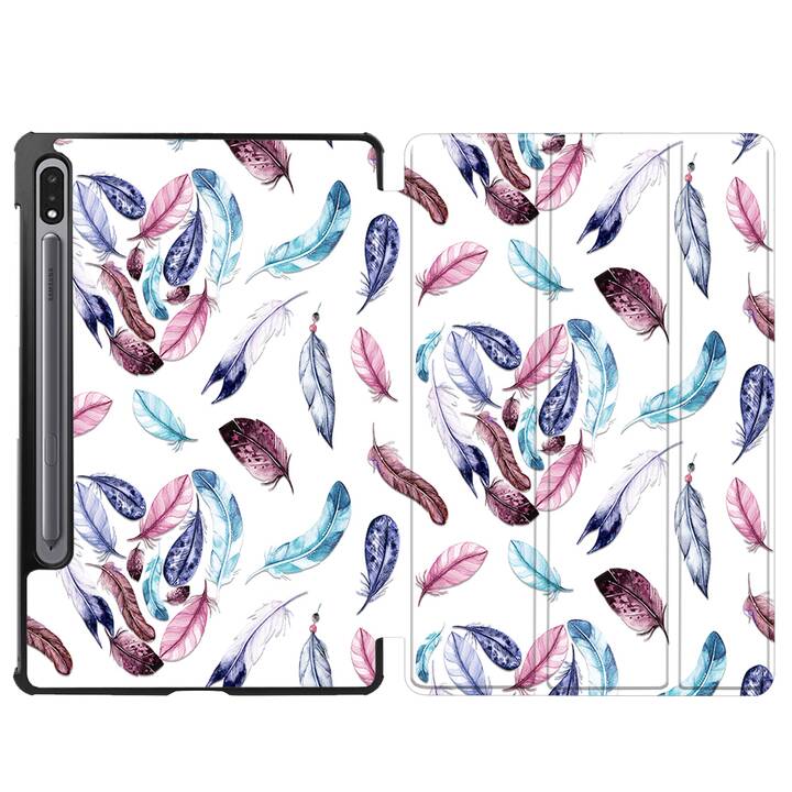 EG cover per Samsung Galaxy Tab S8+ 12.4" (2022) - blu - piuma