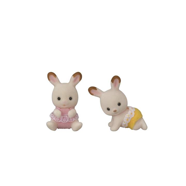 SYLVANIAN FAMILIES Rabbit Twin Babies & Pram