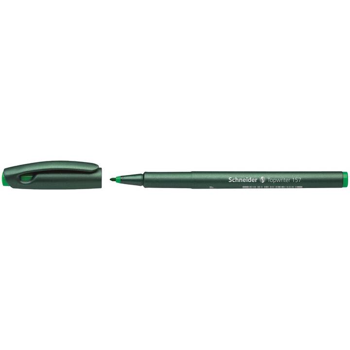 SCHNEIDER 157 Penna a fibra (Verde, 10 pezzo)