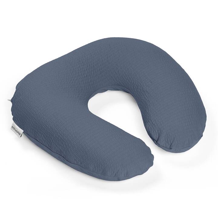 DOOMOO Cuscini allattamento Softy Tetra Jersey (150 cm, Blu)