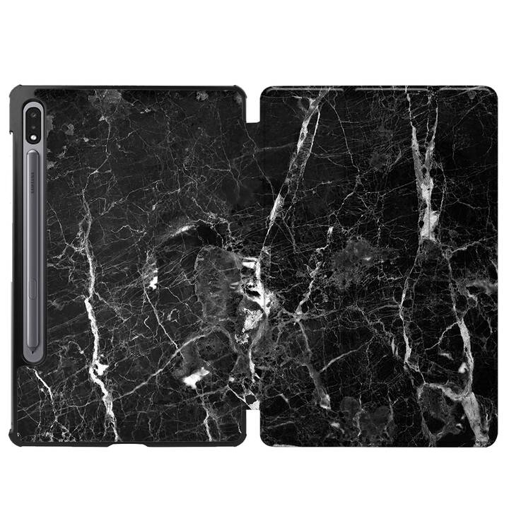 EG coque pour Samsung Galaxy Tab S8 11" (2022) - noir - marbre