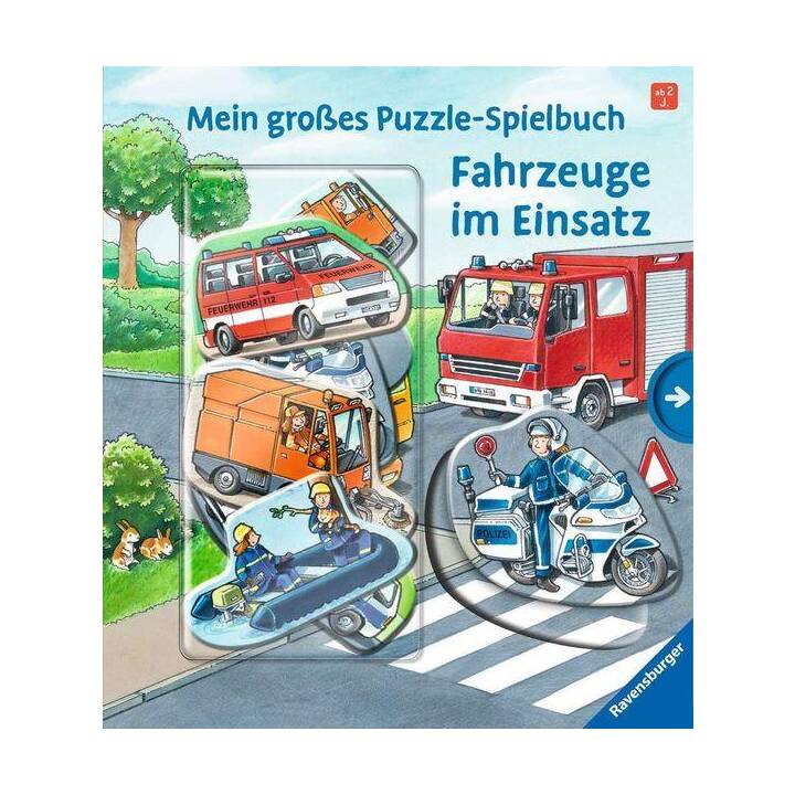 Mein grosses Puzzle-Spielbuch: Fahrzeuge im Einsatz