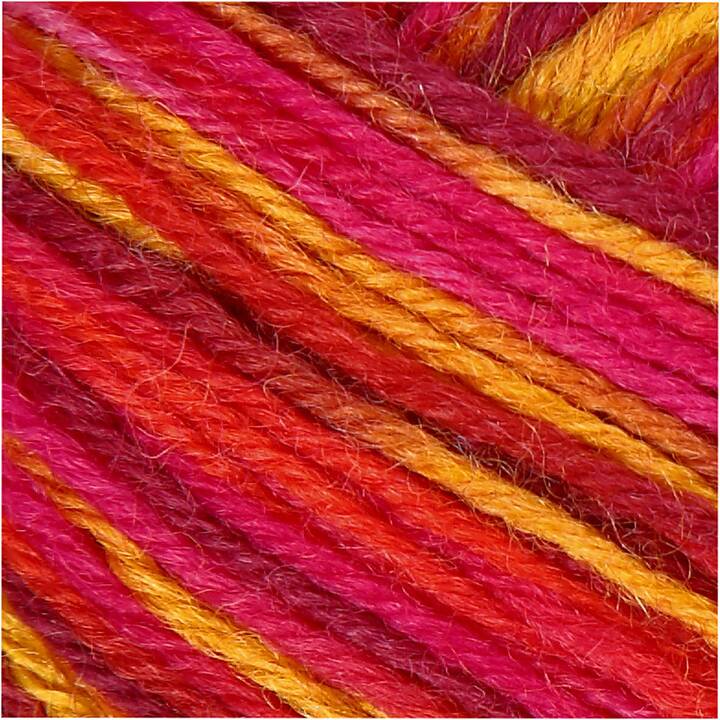 CREATIV COMPANY Wolle (50 g, Orange, Rot, Mehrfarbig)