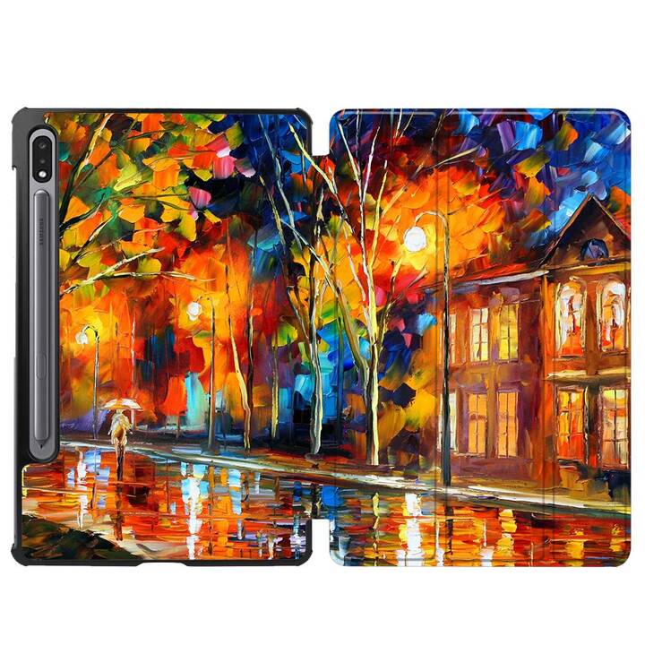 EG Housse (11", Galaxy Tab S8, Paysage, Orange)