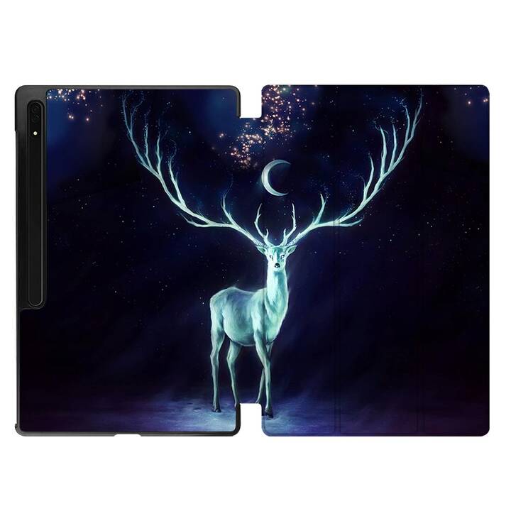 EG Housse (11", Galaxy Tab S9, Cerf, Noir)