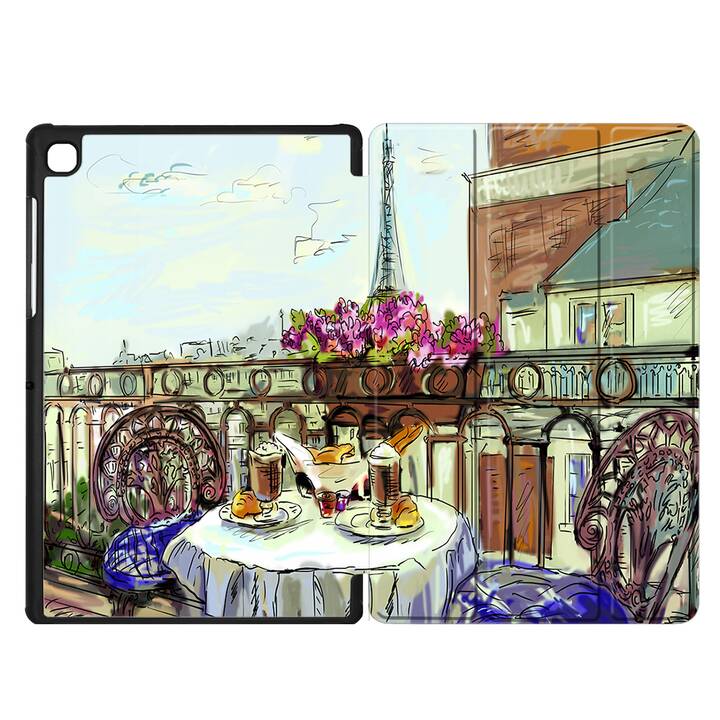 EG cover per Samsung Galaxy Tab A7 Lite 8.7" (2021) - blu - pittura parigi