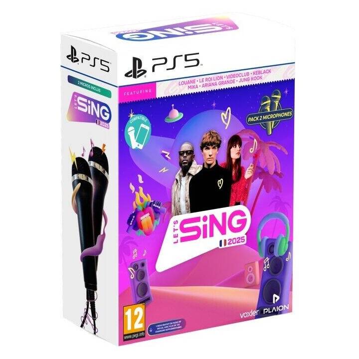 Let's Sing 2025 French Version + 2 Mics (PS5, FR)