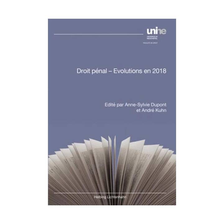 Droit pénal - Evolutions en 2018