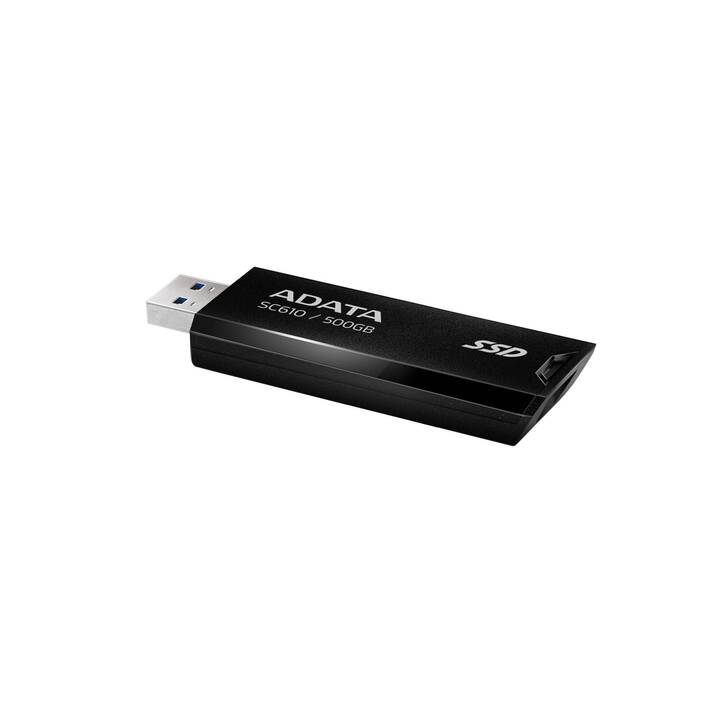 ADATA SC610 (USB di tipo A, 500 GB, Nero)
