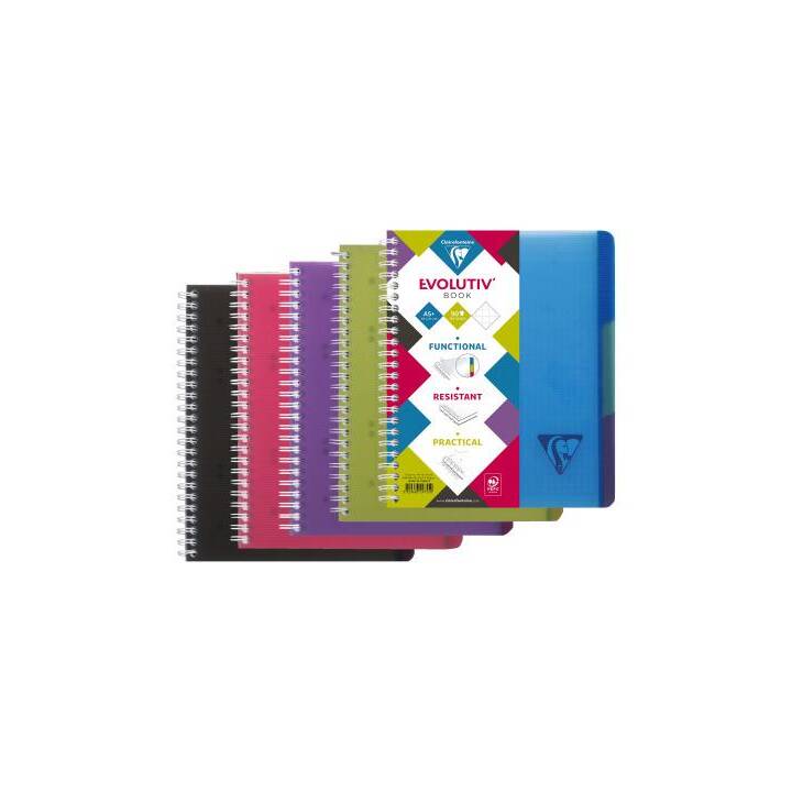 CLAIREFONTAINE Carnets Linecolor (A5+, Carreaux)