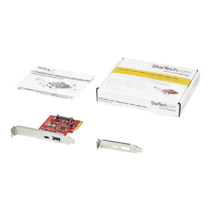 STARTECH.COM Netzwerkadapterkarte (USB C, USB A)