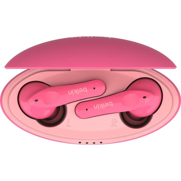 BELKIN Soundform Nano Casque d'écoute pour enfants (ANC, Bluetooth 5.0, Pink)
