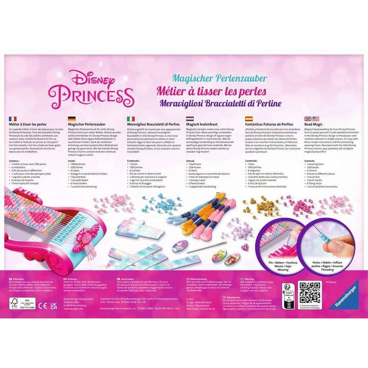 RAVENSBURGER Disney Princess Boîtes de matériel bricolage (Broderie)