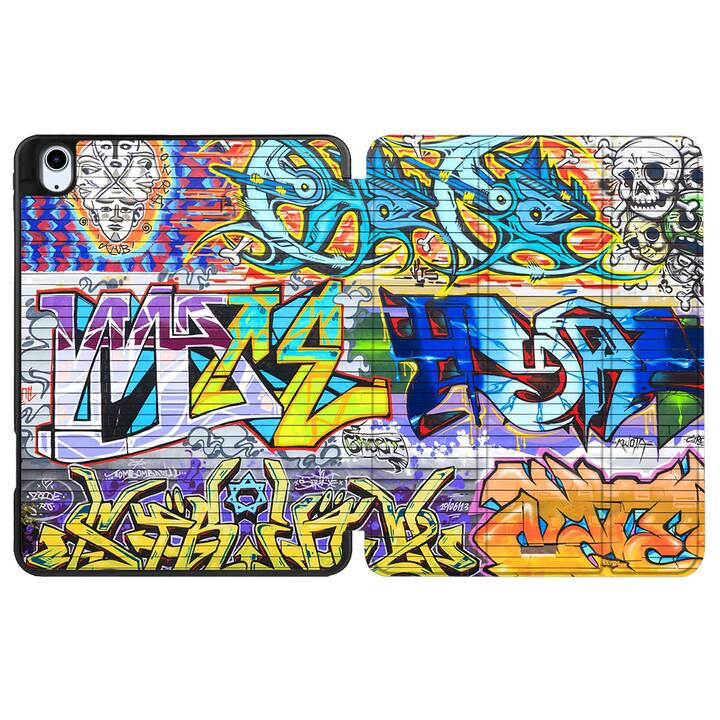 EG custodia per iPad Air 10.9" (2022) 5a generazione - multicolore - graffiti