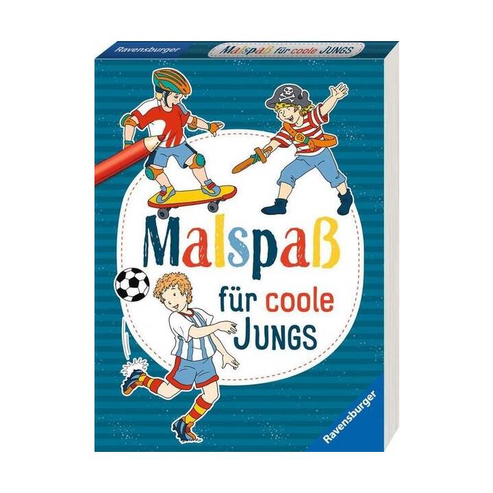 Malspass für coole Jungs ab 4 Jahren