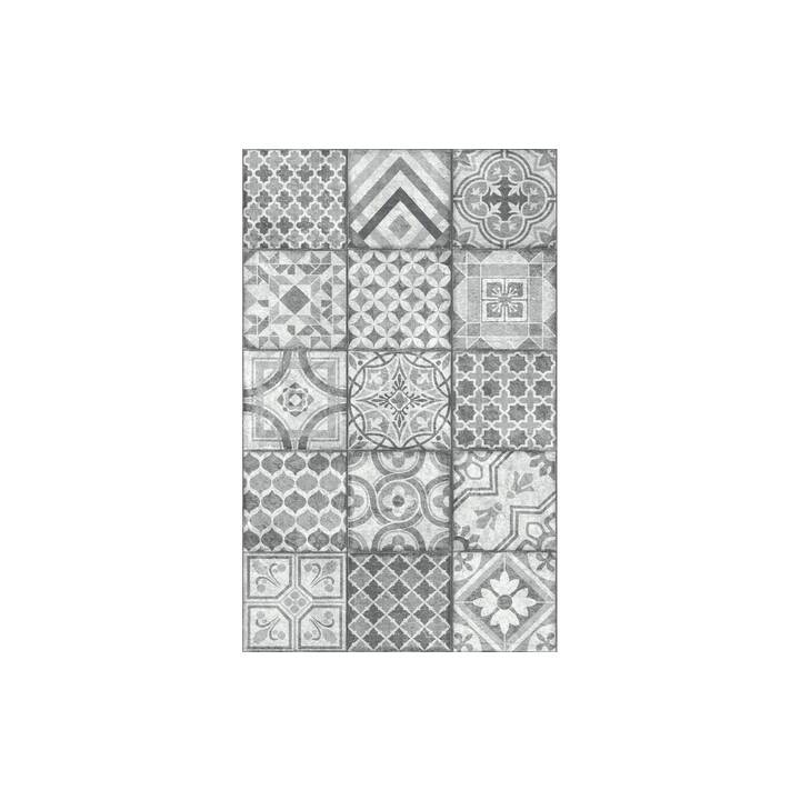 D-C-TABLE Tischtuch Manhattan Visbi (150 cm x 150 cm, Rund, Grau)